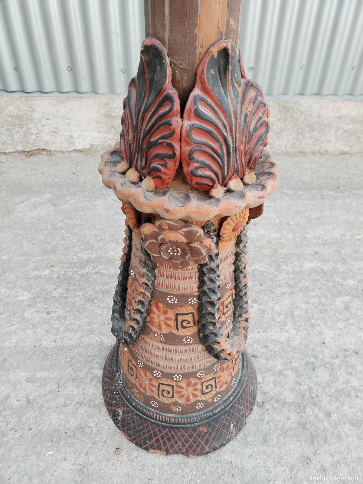 Antig&uuml;edades: jarron vintage de terracota - Foto 3