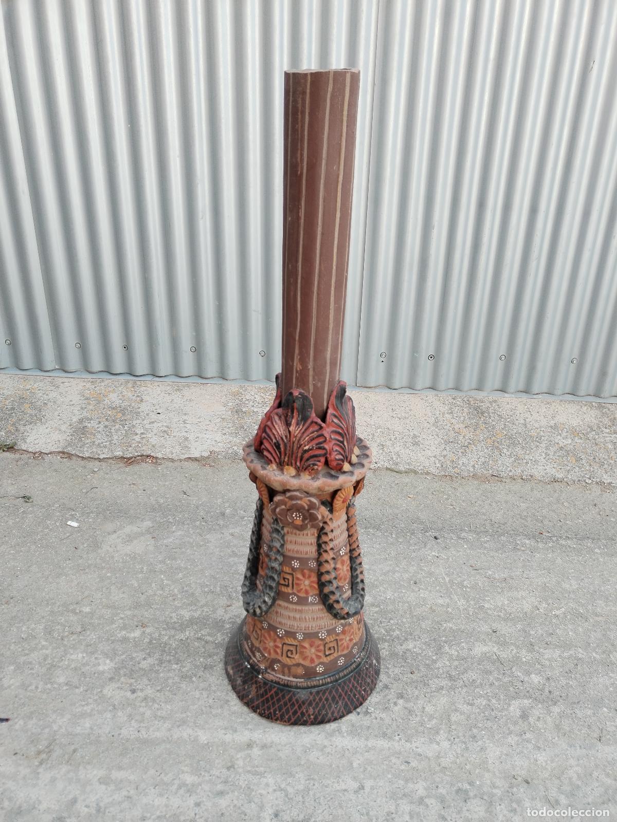 Antig&uuml;edades: jarron vintage de terracota - Foto 6