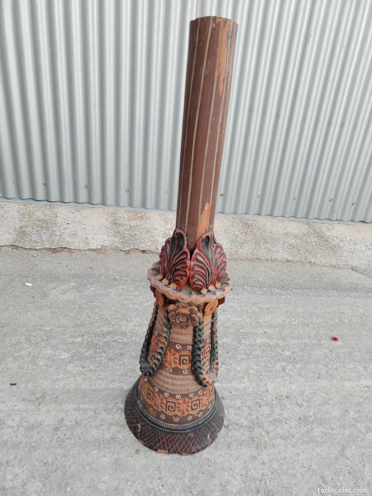 Antig&uuml;edades: jarron vintage de terracota - Foto 1