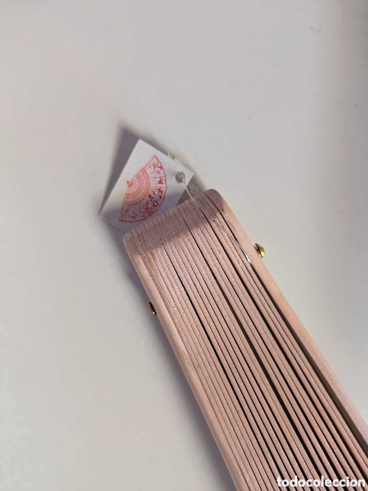 Antig&uuml;edades: Abanico Pericon Rosa 60 cm - Foto 5