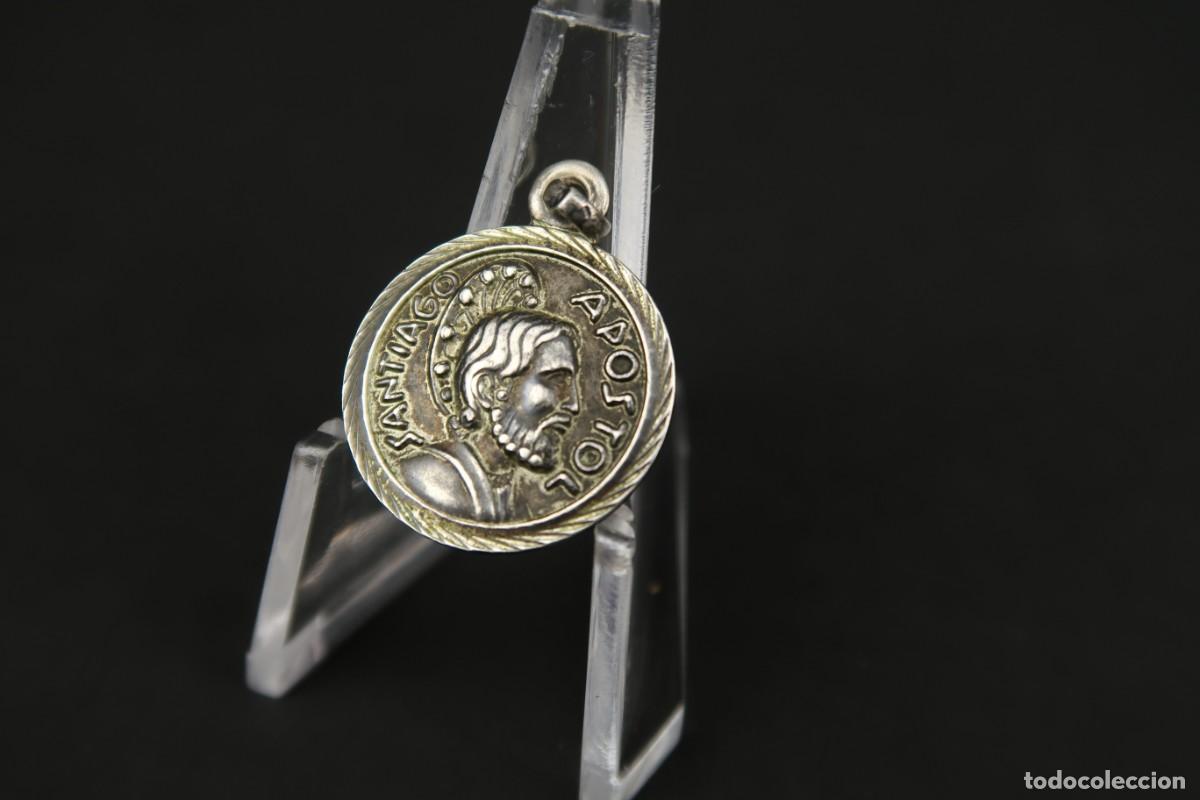 Antig&uuml;edades: Antigua Medalla Religiosa de Plata - Foto 4