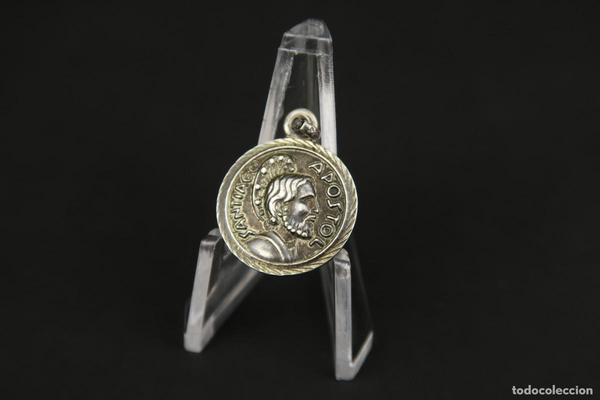 Antig&uuml;edades: Antigua Medalla Religiosa de Plata - Foto 5