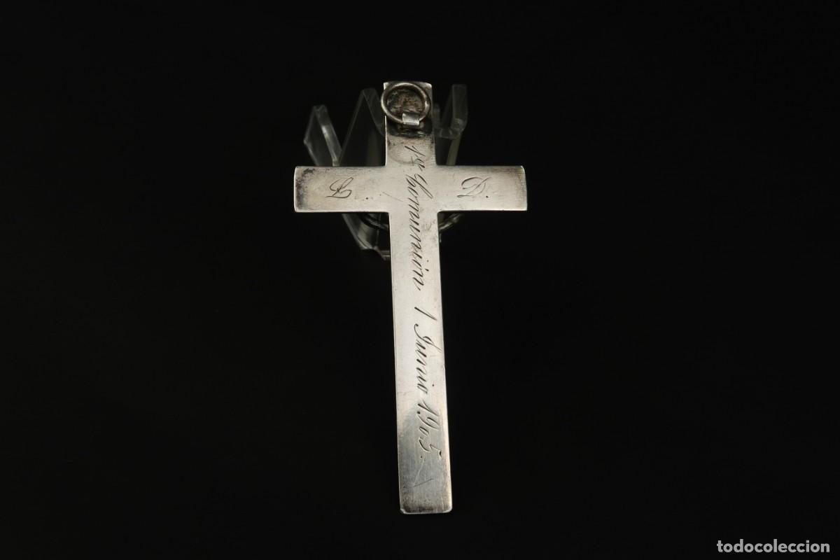 Antig&uuml;edades: Antiguo Crucifijo de Plata - Foto 12