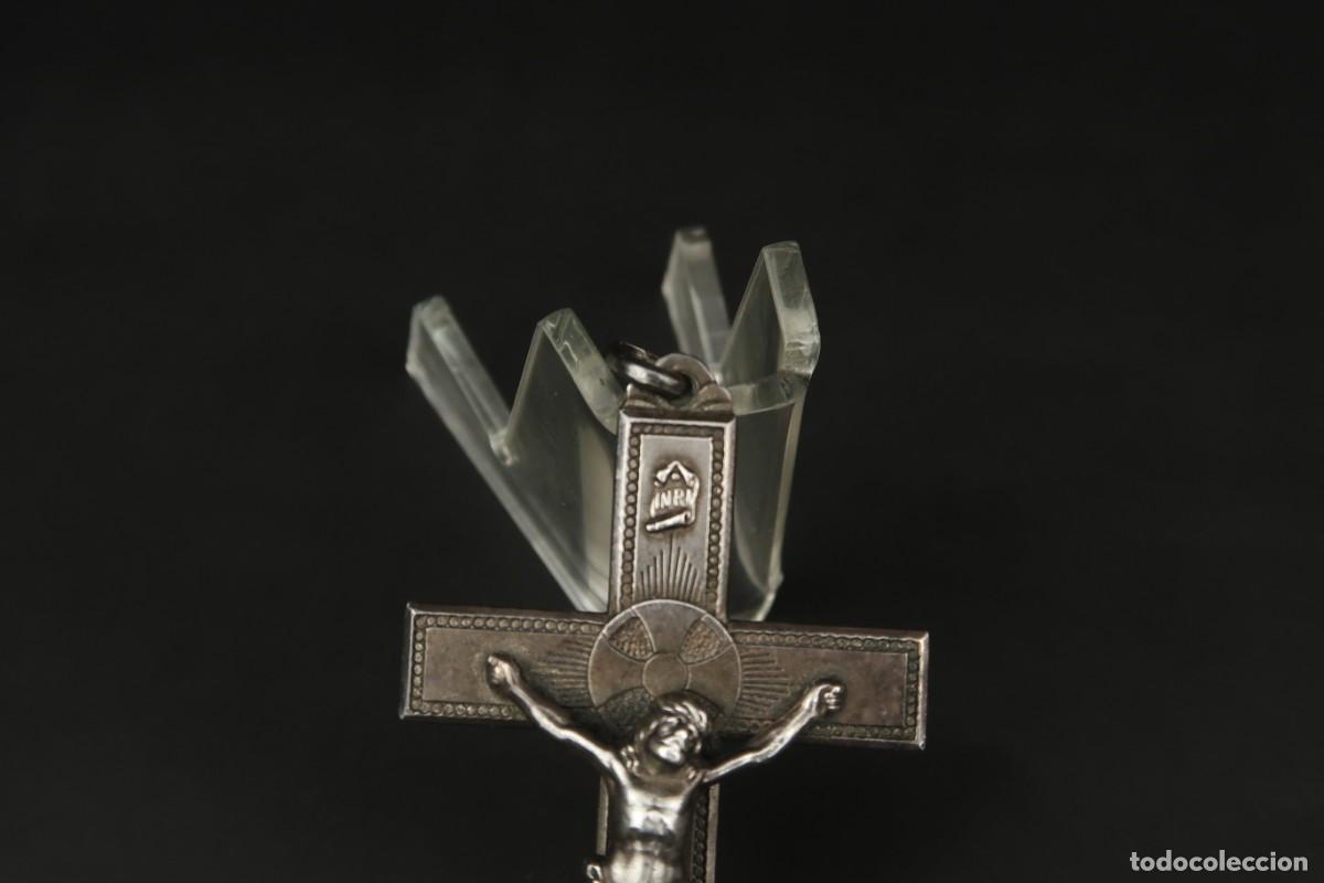 Antig&uuml;edades: Antiguo Crucifijo de Plata - Foto 2