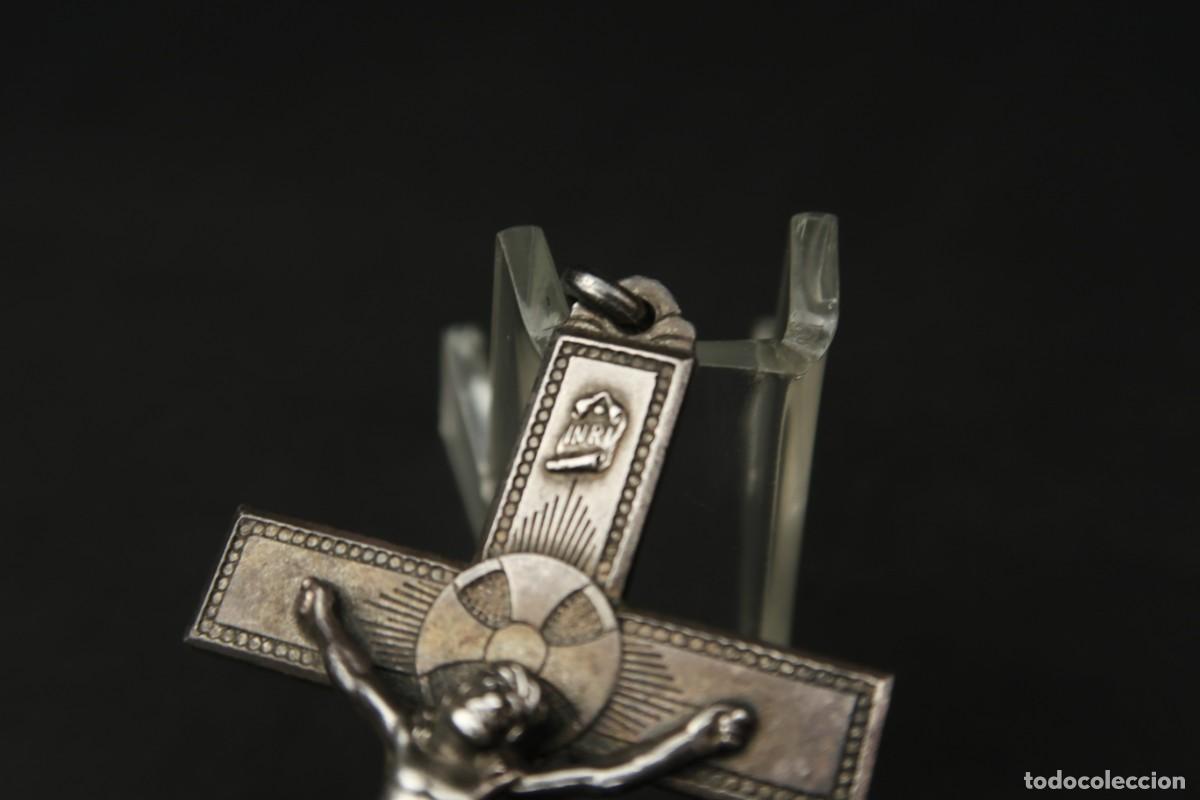 Antig&uuml;edades: Antiguo Crucifijo de Plata - Foto 9