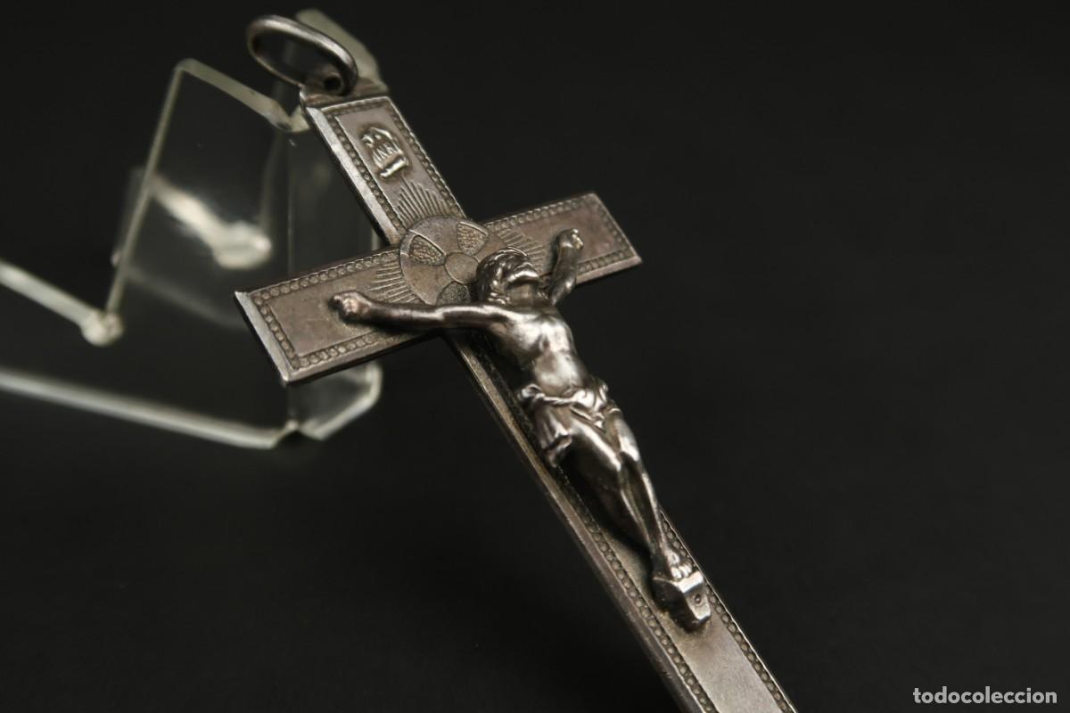 Antig&uuml;edades: Antiguo Crucifijo de Plata - Foto 11