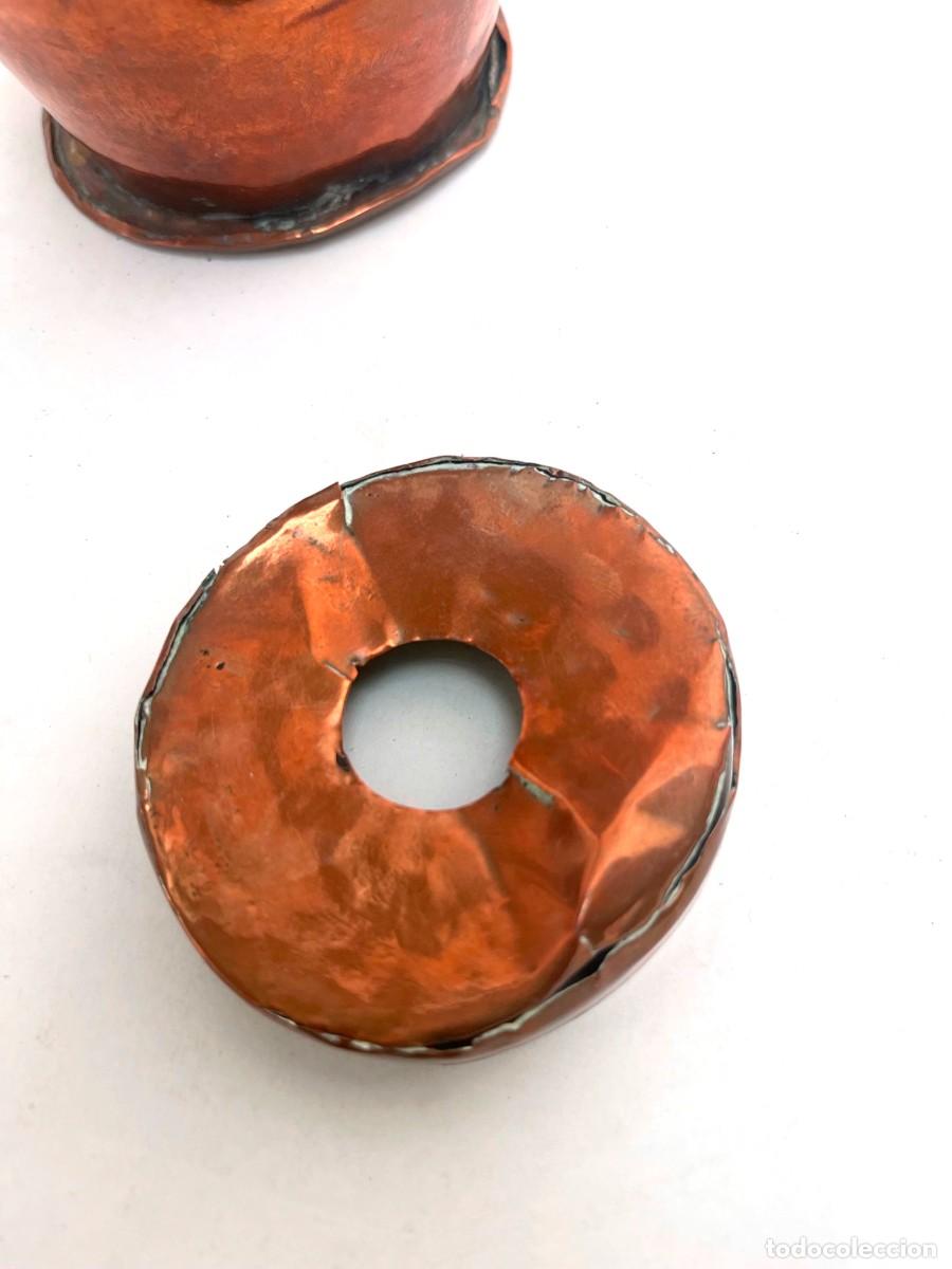 Antig&uuml;edades: Chocolatera antigua cobre DETERIORADA - Foto 10