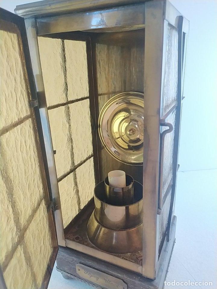 Antig&uuml;edades: Antiguo gran farol de barco electrificado. Funcionando - Foto 4