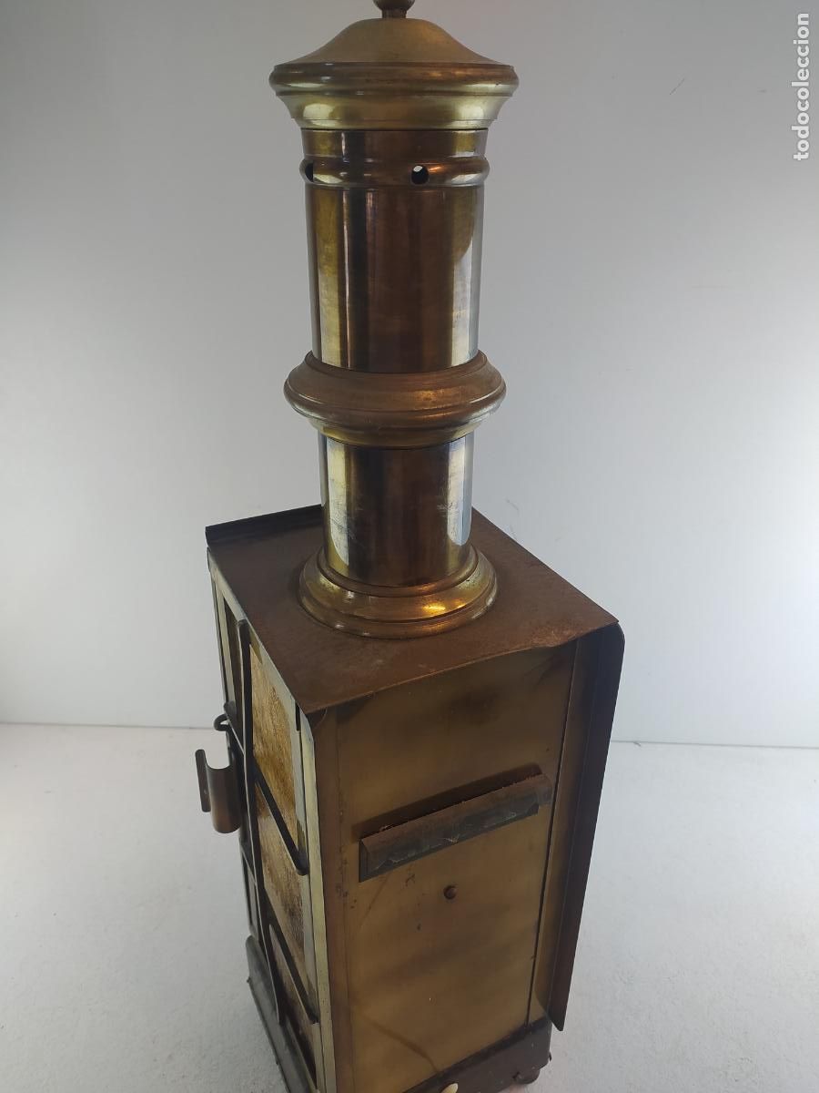 Antig&uuml;edades: Antiguo gran farol de barco electrificado. Funcionando - Foto 10