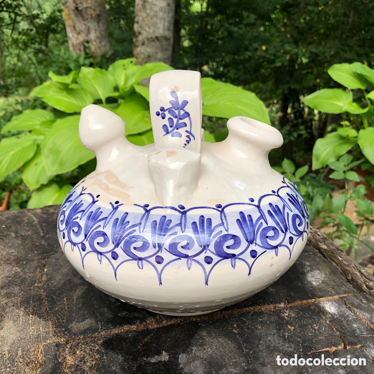 Antig&uuml;edades: ANTIGUO BOTIJO PINTADO A MANO - Foto 4