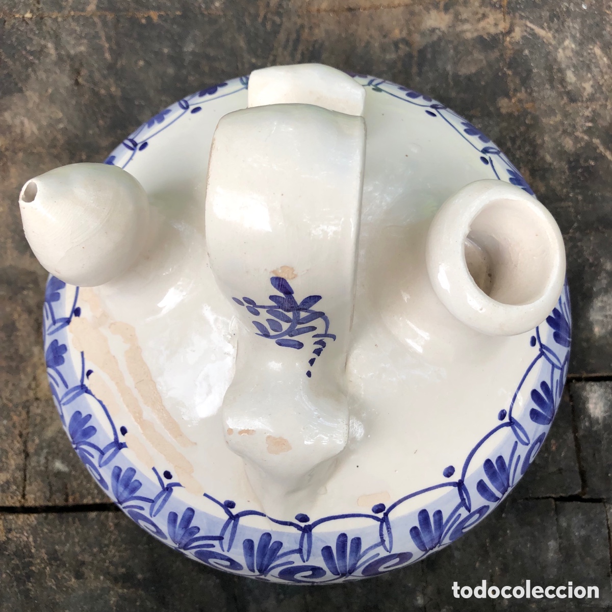 Antig&uuml;edades: ANTIGUO BOTIJO PINTADO A MANO - Foto 6