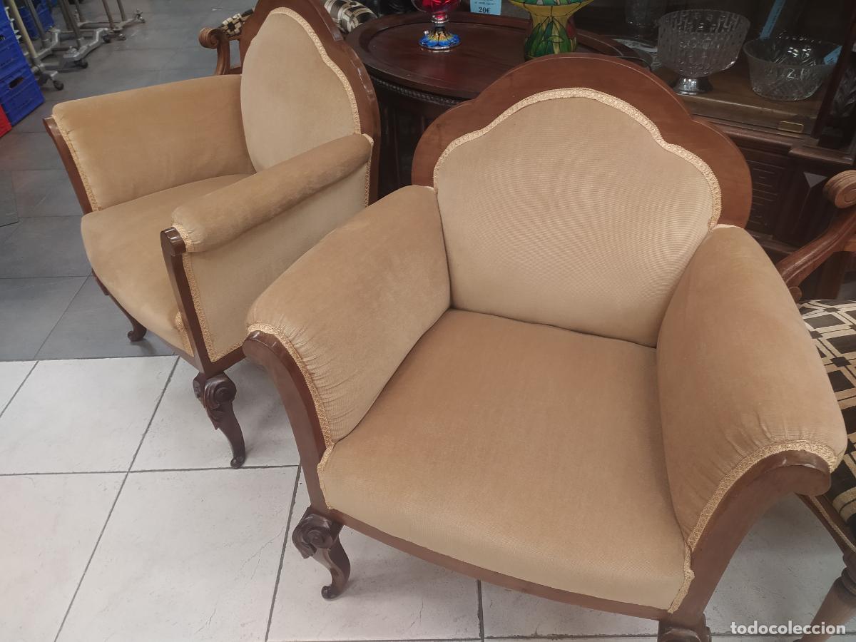 Antig&uuml;edades: Pareja de sillones se&ntilde;oriales - Foto 4
