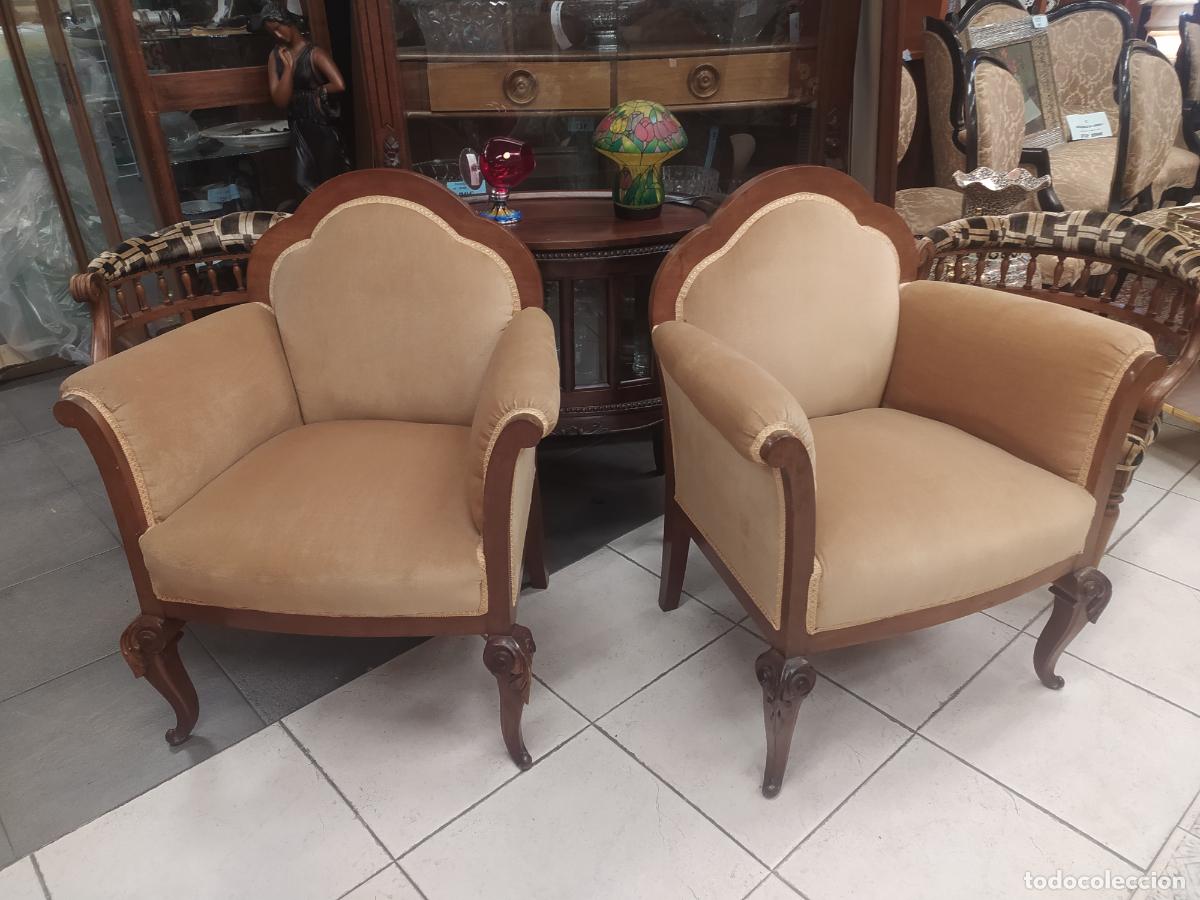 Antig&uuml;edades: Pareja de sillones se&ntilde;oriales - Foto 5