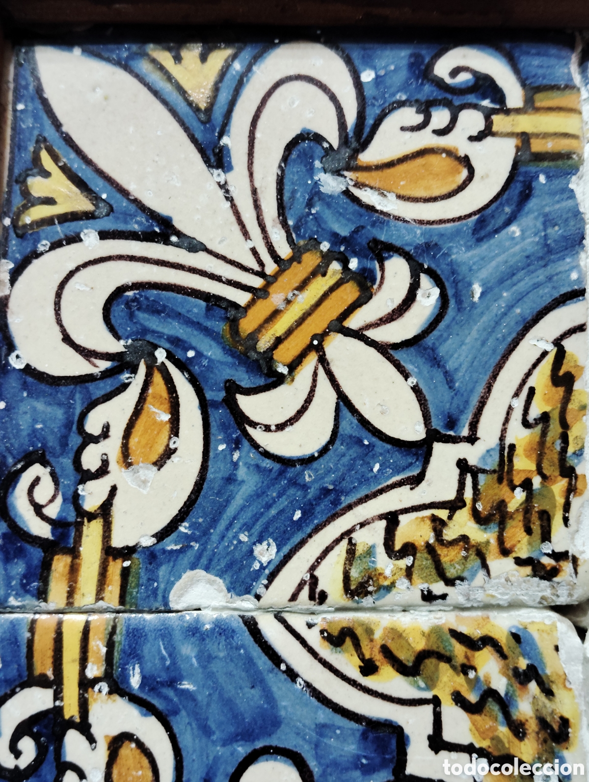 Antig&uuml;edades: Panel de azulejos siglo cvii - Foto 3