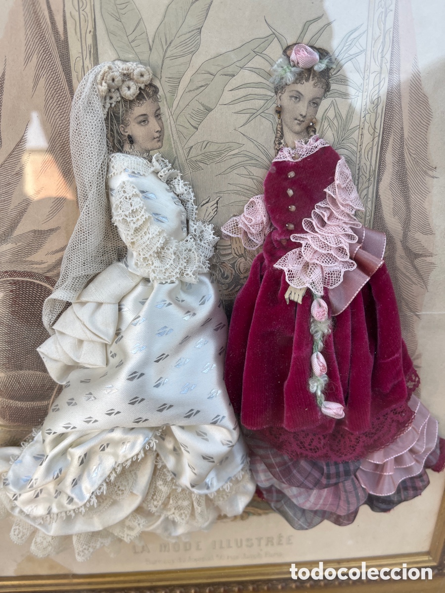 Antig&uuml;edades: Cuadro antiguo la moda ilustrada francesa - Foto 2
