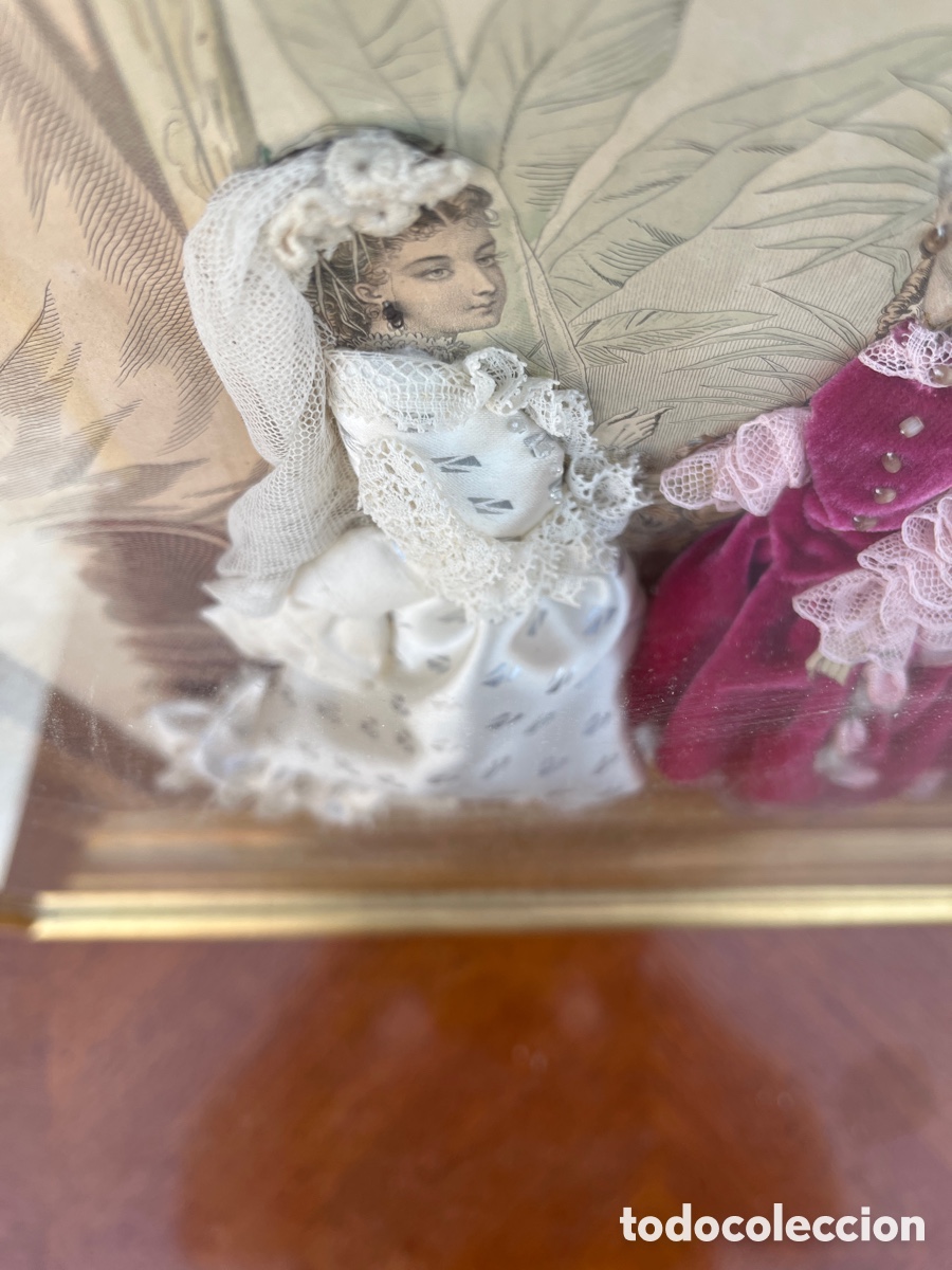 Antig&uuml;edades: Cuadro antiguo la moda ilustrada francesa - Foto 3