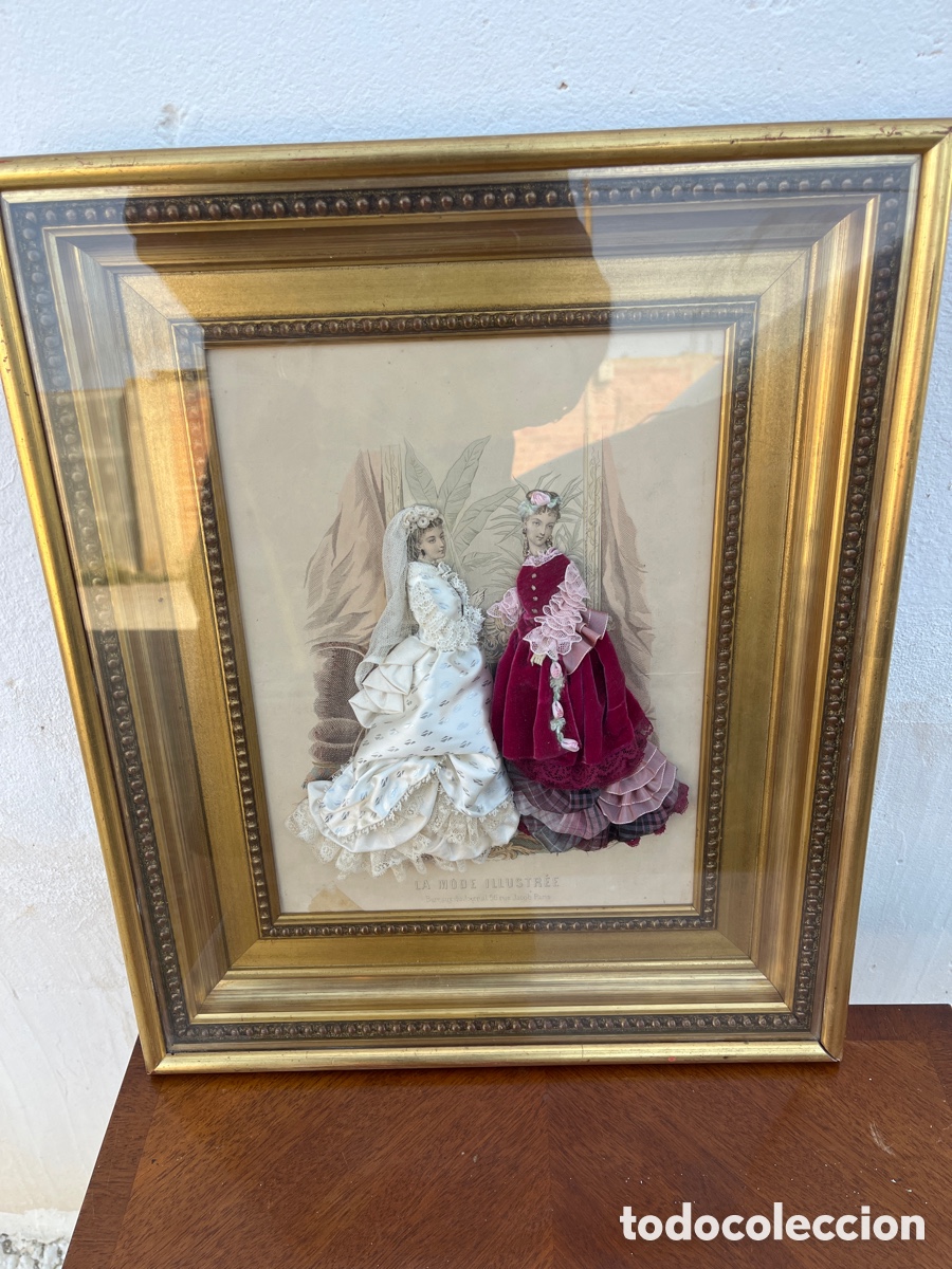 Antig&uuml;edades: Cuadro antiguo la moda ilustrada francesa - Foto 1