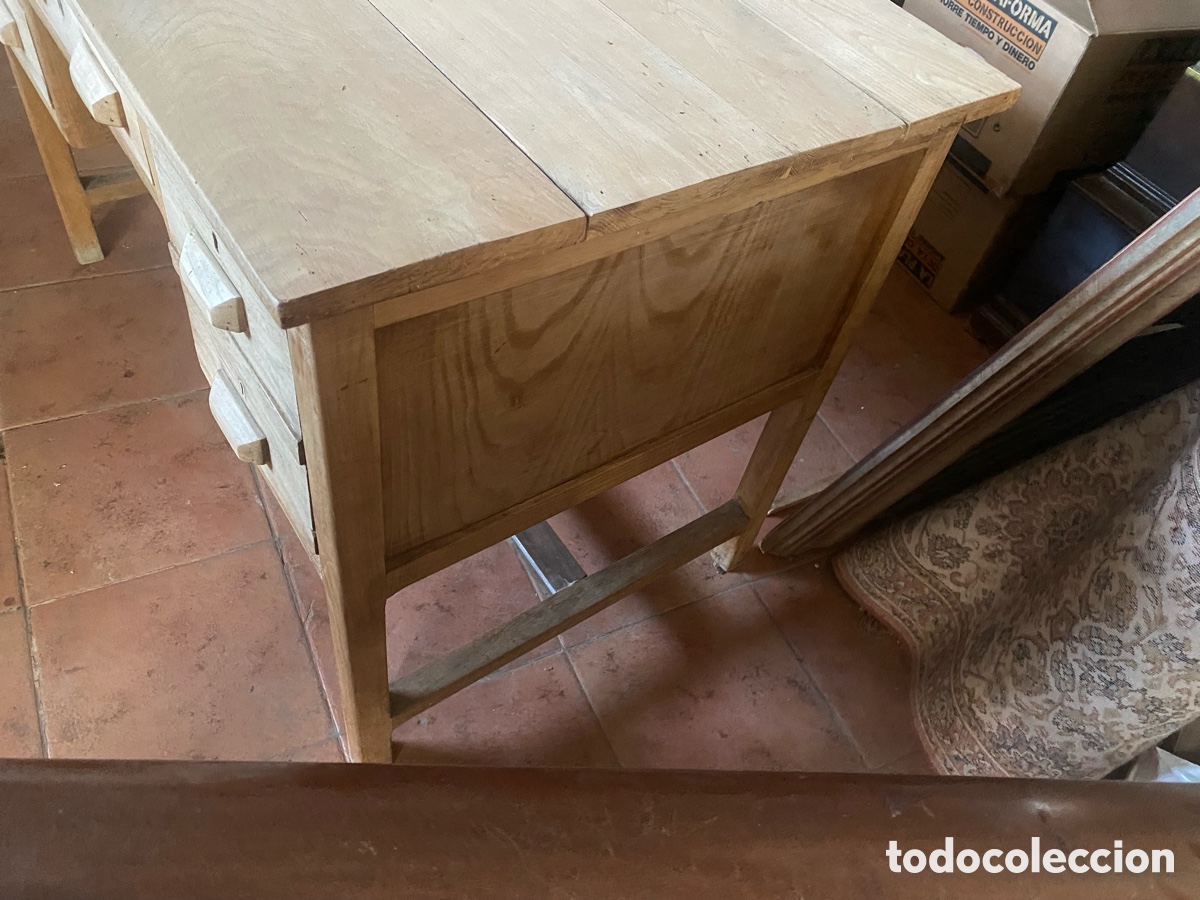 Antig&uuml;edades: Mesa de despacho en madera de roble - Foto 3
