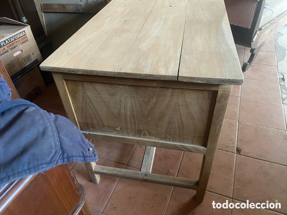 Antig&uuml;edades: Mesa de despacho en madera de roble - Foto 4