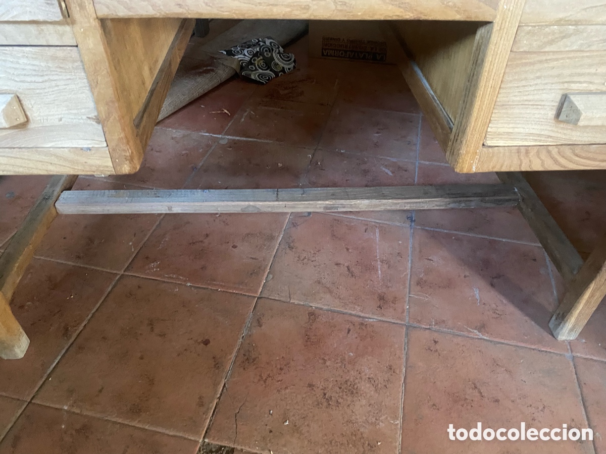 Antig&uuml;edades: Mesa de despacho en madera de roble - Foto 14