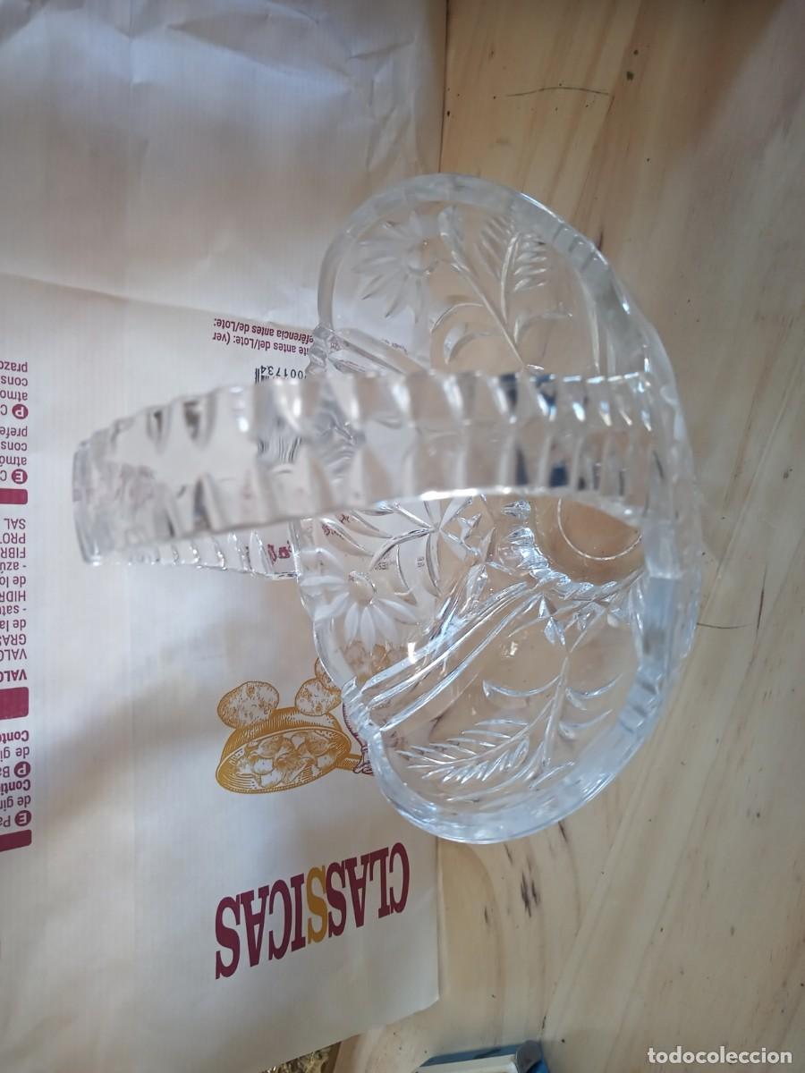 Antig&uuml;edades: BONITA CESTA DE CRISTAL - Foto 2