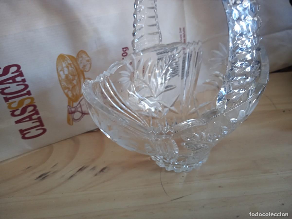 Antig&uuml;edades: BONITA CESTA DE CRISTAL - Foto 4