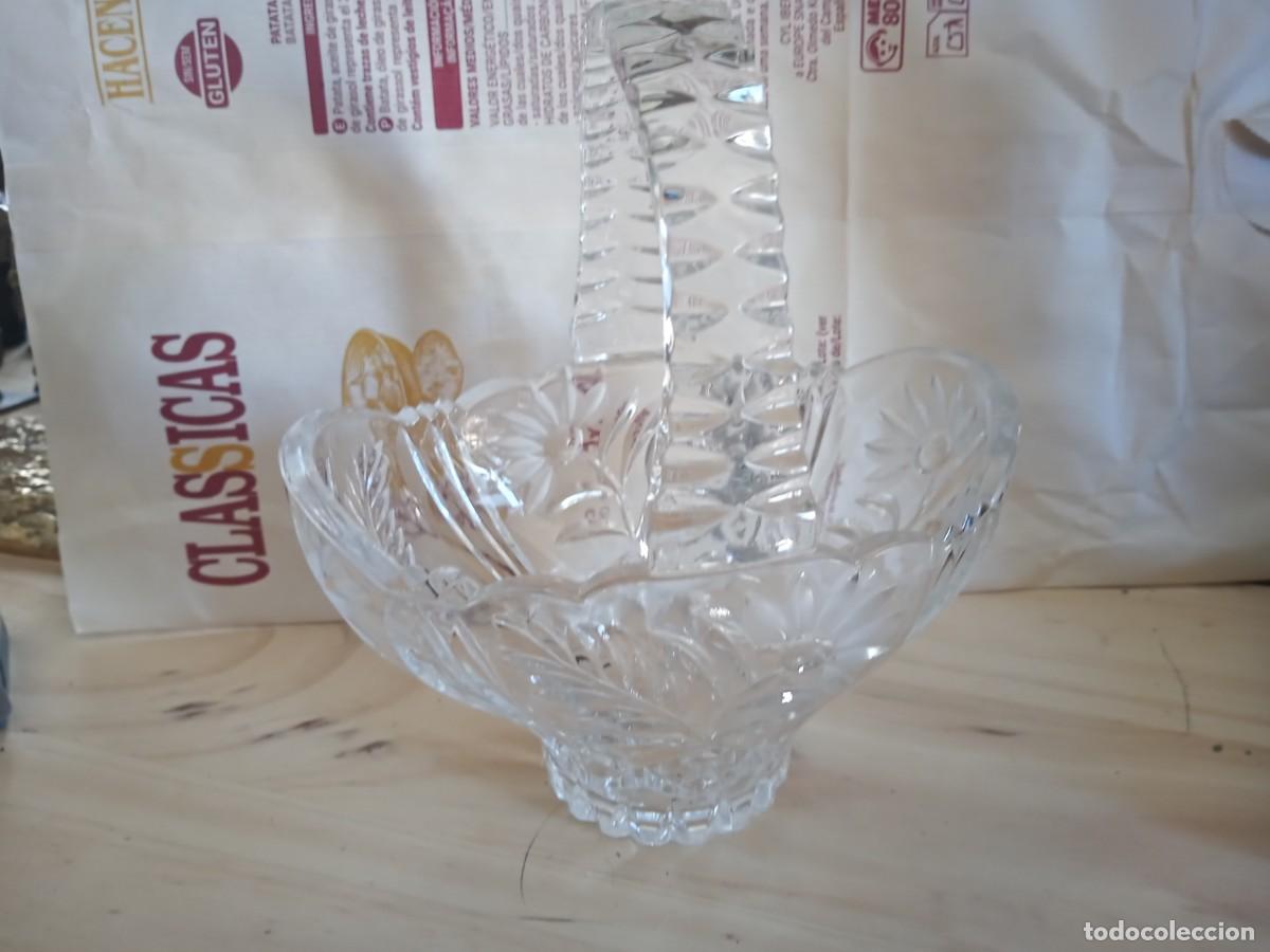 Antig&uuml;edades: BONITA CESTA DE CRISTAL - Foto 5