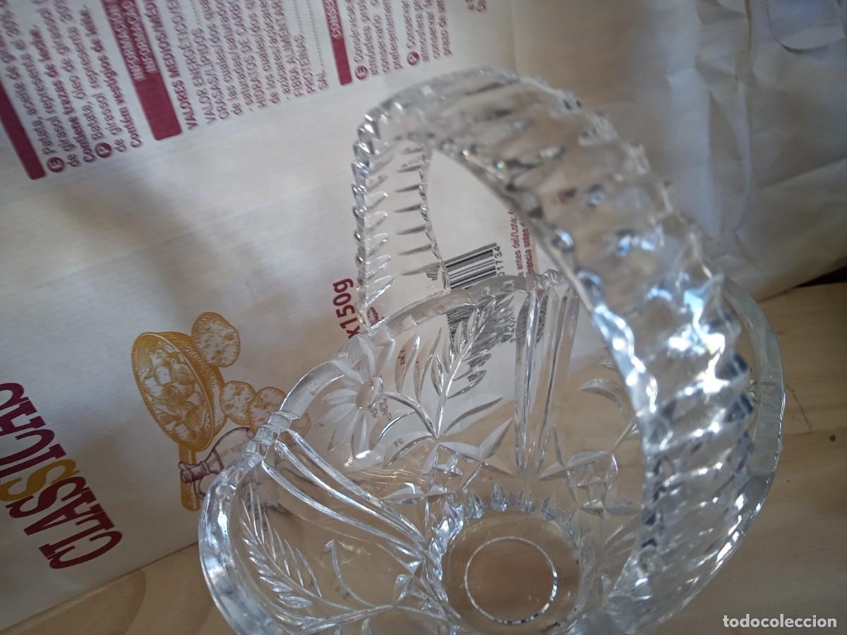 Antig&uuml;edades: BONITA CESTA DE CRISTAL - Foto 6