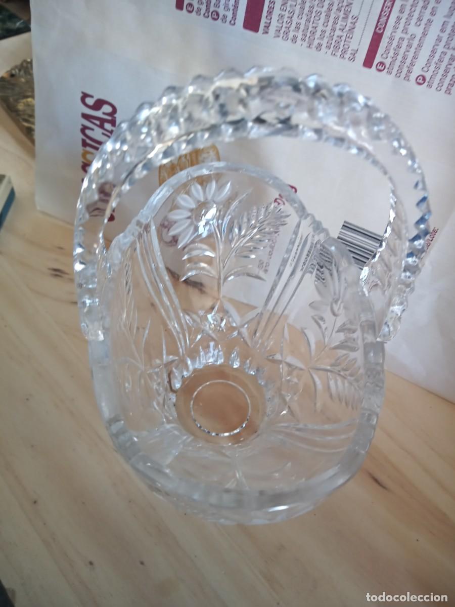 Antig&uuml;edades: BONITA CESTA DE CRISTAL - Foto 7