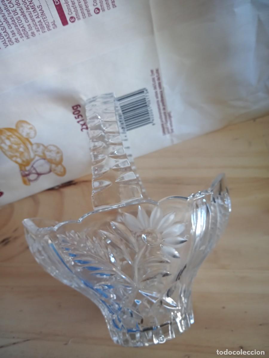 Antig&uuml;edades: BONITA CESTA DE CRISTAL - Foto 8