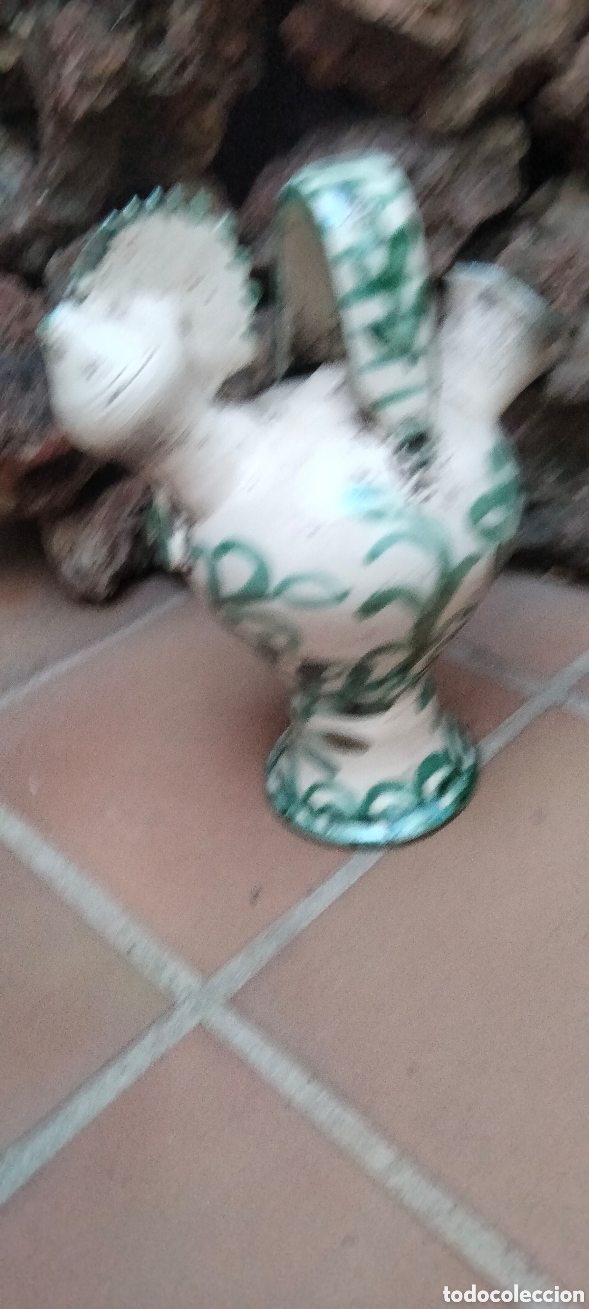 Antig&uuml;edades: Botijo antiguo de Gallo 27 cm - Foto 3