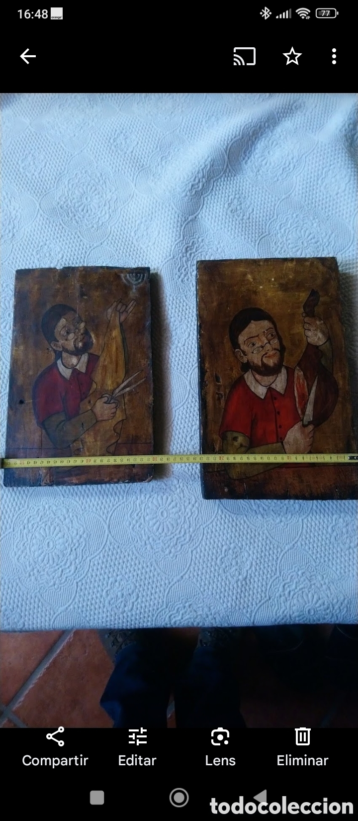 Antig&uuml;edades: Dos pinturas &oacute;leo sobre tablas - Foto 1