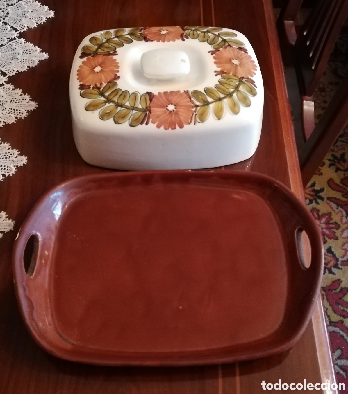 Antig&uuml;edades: QUESERA ANTIGUA DE CERAMICA - Foto 2
