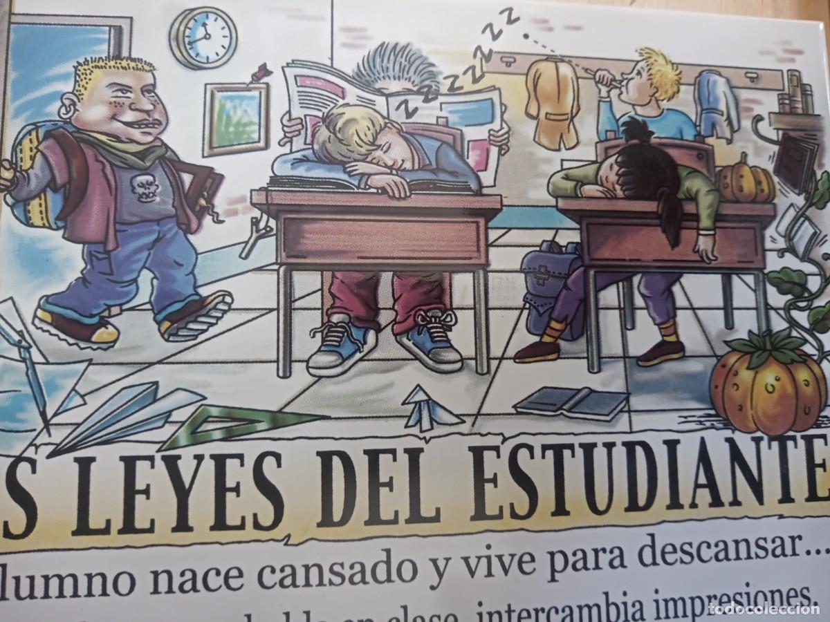 Antig&uuml;edades: LINDO AZULEJO. LAS LEYES DEL ESTUDIANTE. - Foto 2