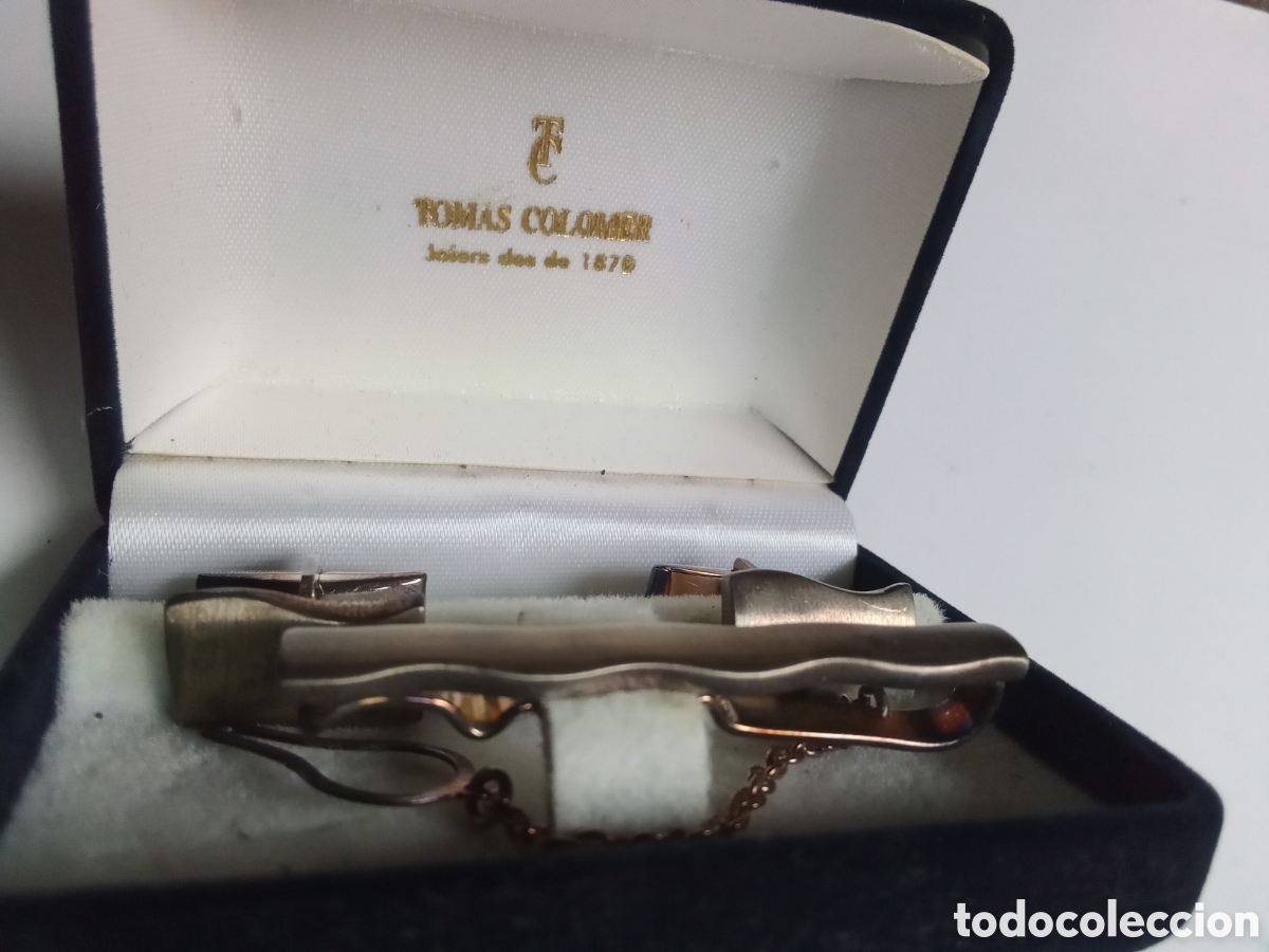 Antig&uuml;edades: GEMELOS - CLIP DE CORBATA - PLATA 925 - Foto 3