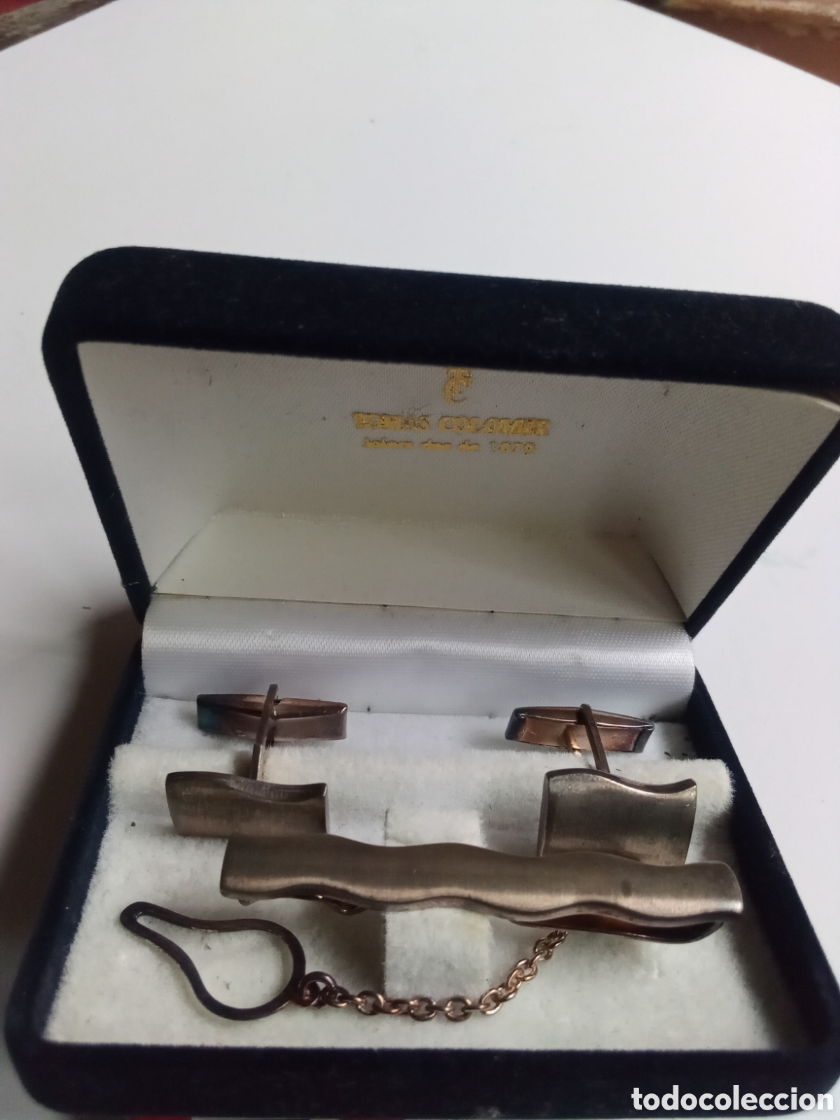Antig&uuml;edades: GEMELOS - CLIP DE CORBATA - PLATA 925 - Foto 1