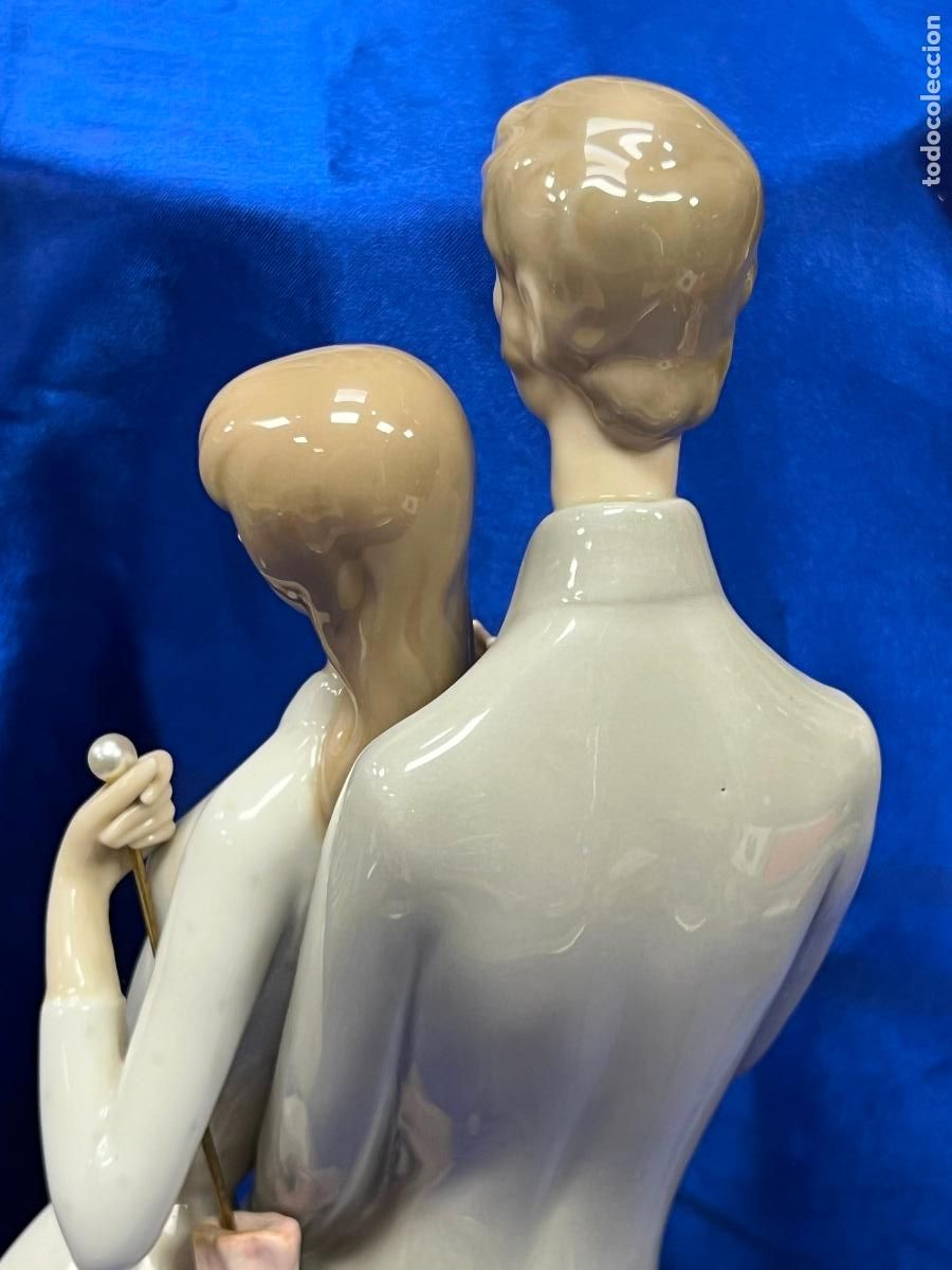Antig&uuml;edades: PAREJA DE NOVIOS LLADRO ROSAL - Foto 6