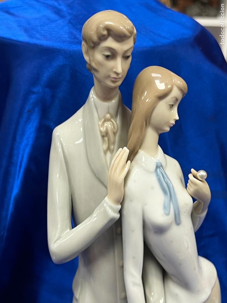 Antig&uuml;edades: PAREJA DE NOVIOS LLADRO ROSAL - Foto 8