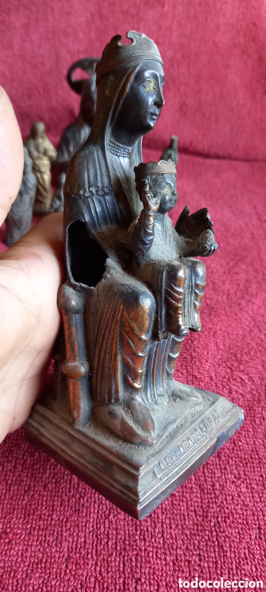 Antig&uuml;edades: ANTIGUO LOTE FIGURAS RELIGIOSAS - Foto 2