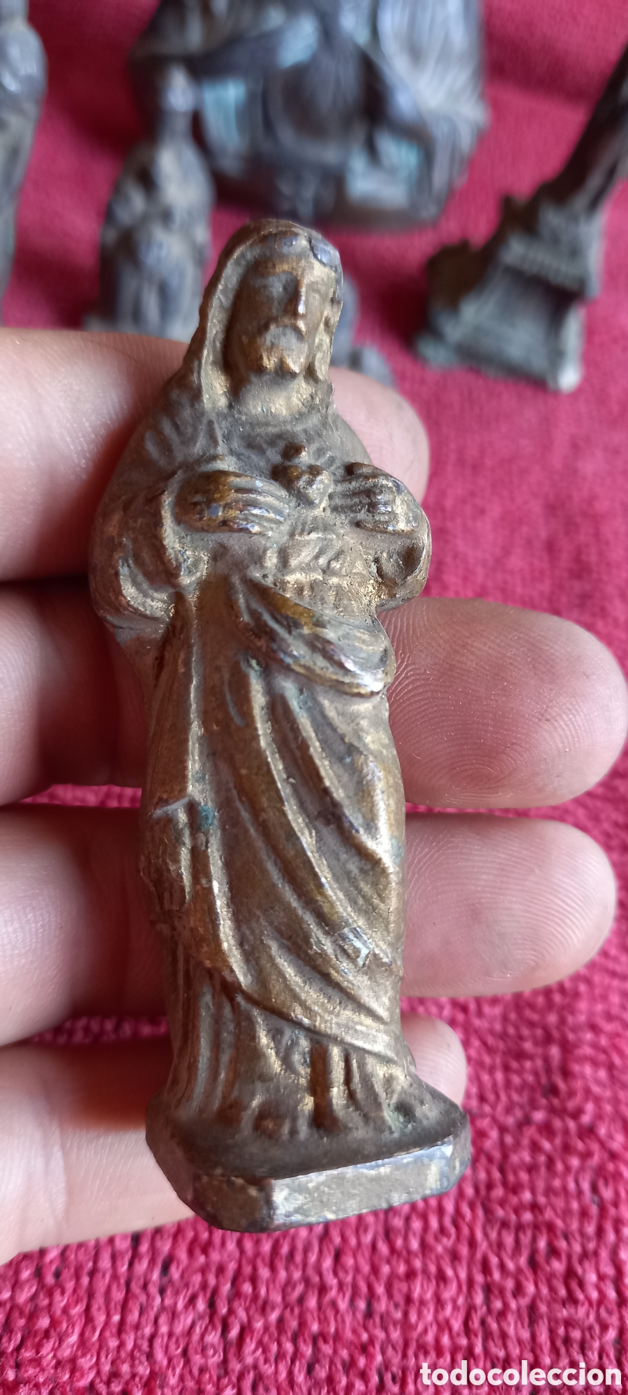 Antig&uuml;edades: ANTIGUO LOTE FIGURAS RELIGIOSAS - Foto 8