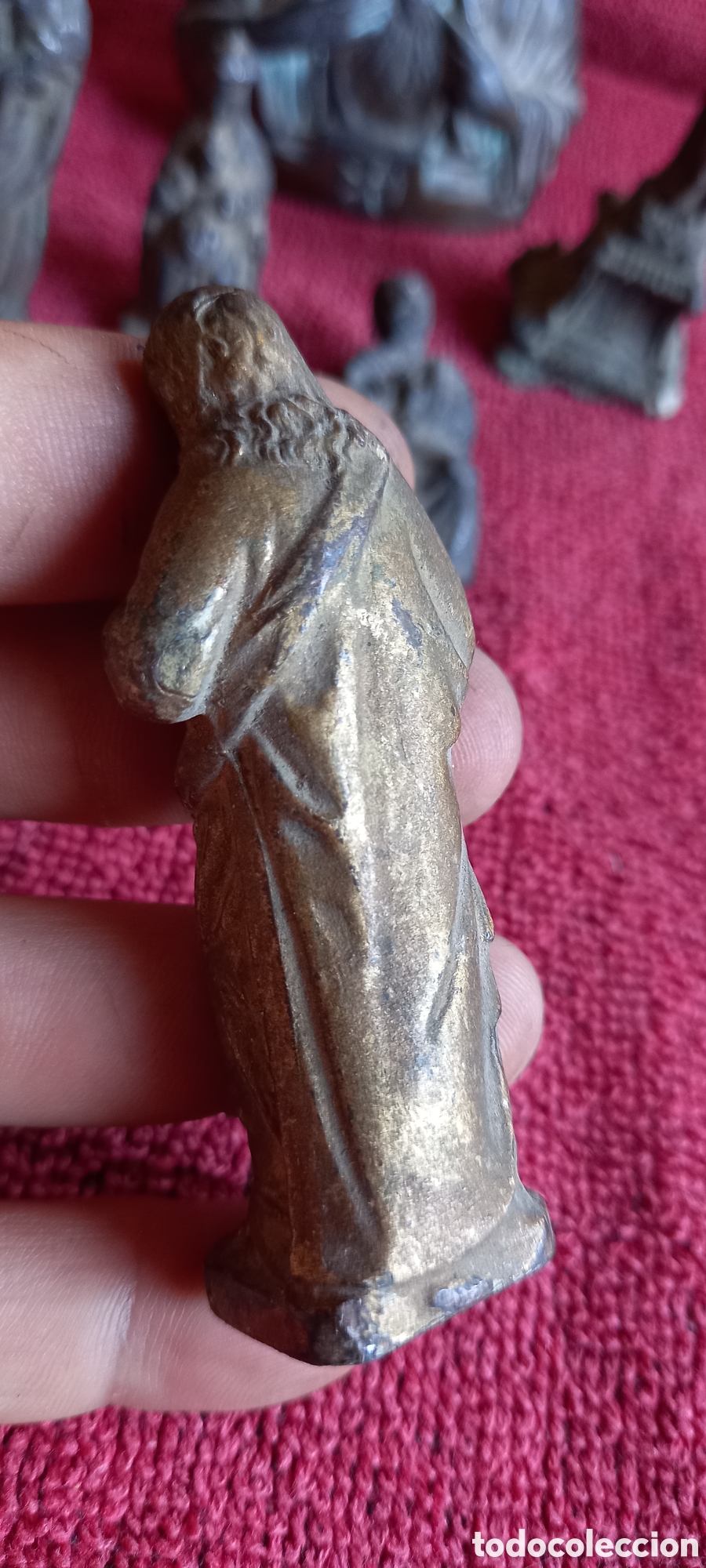 Antig&uuml;edades: ANTIGUO LOTE FIGURAS RELIGIOSAS - Foto 9