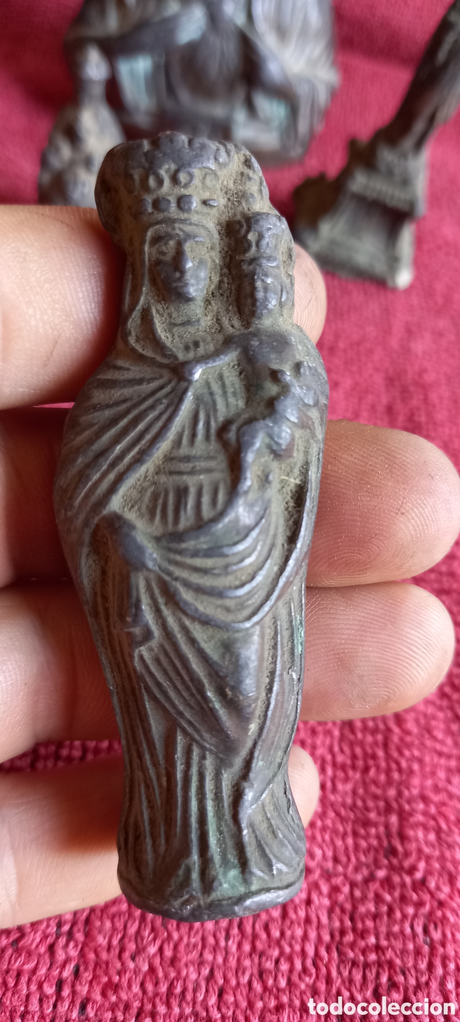 Antig&uuml;edades: ANTIGUO LOTE FIGURAS RELIGIOSAS - Foto 11