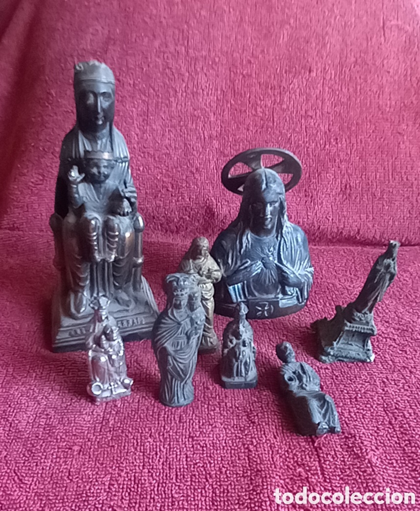 Antig&uuml;edades: ANTIGUO LOTE FIGURAS RELIGIOSAS - Foto 1