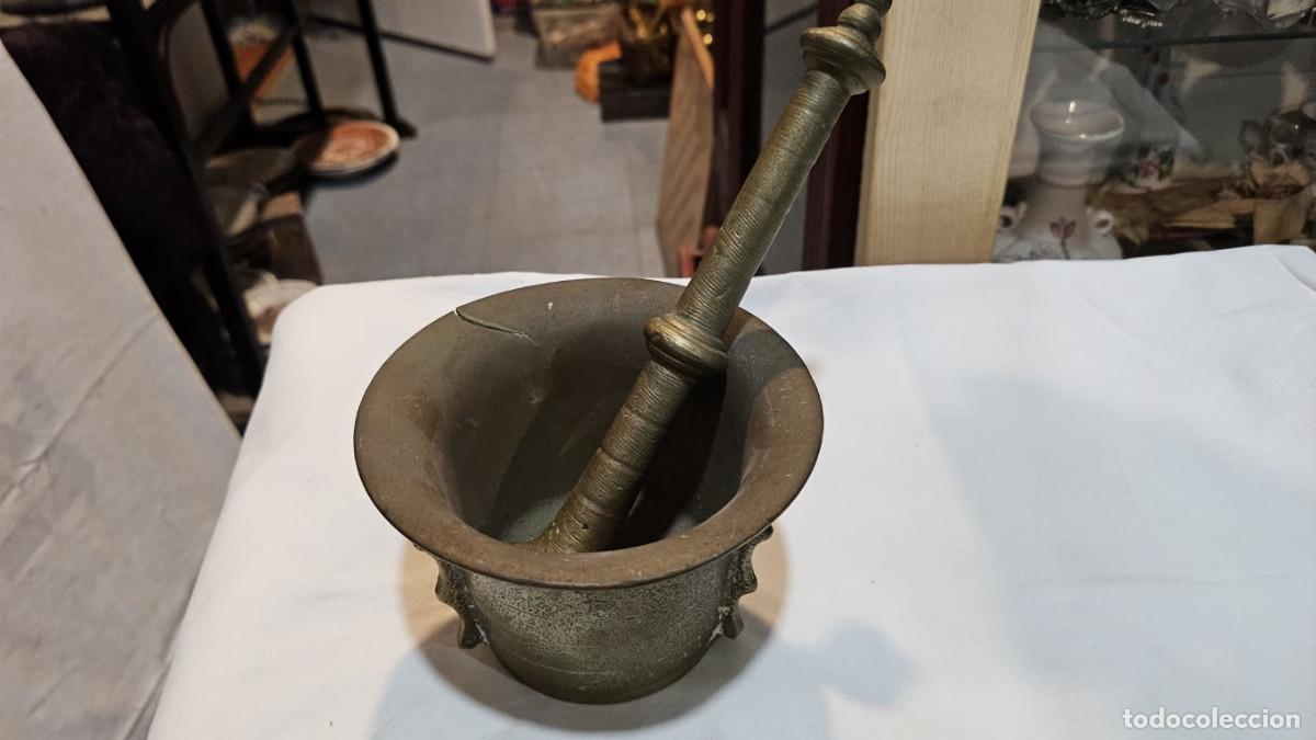 Antig&uuml;edades: mortero antiguo grande - Foto 1