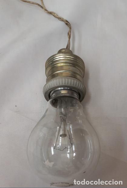 Antig&uuml;edades: ANTIGUO FAROL O LAMPARA DE BRONCE CON QUERUBINES - Foto 8