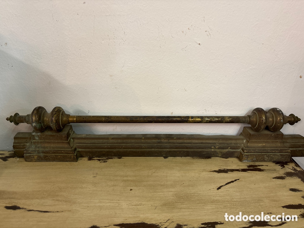 Antig&uuml;edades: Remate para fuego en bronce - Foto 3
