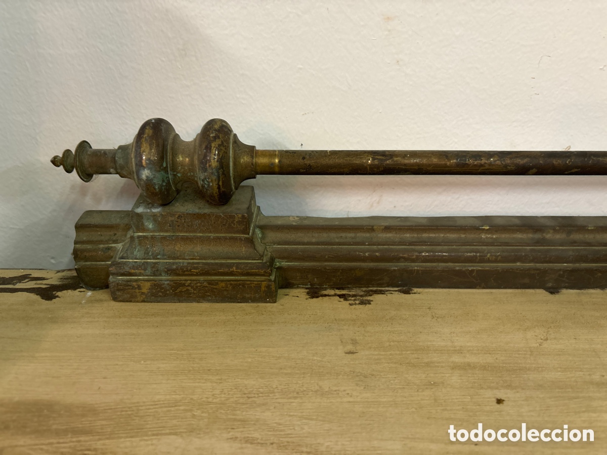 Antig&uuml;edades: Remate para fuego en bronce - Foto 4