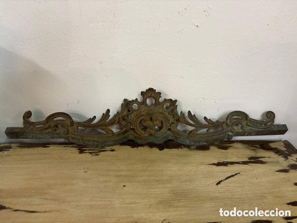Antig&uuml;edades: Remate para fuego de bronce - Foto 1