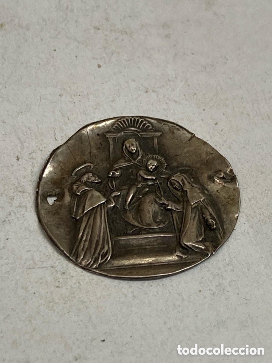 Antig&uuml;edades: Medalla de plata religiosa C298 - Foto 1