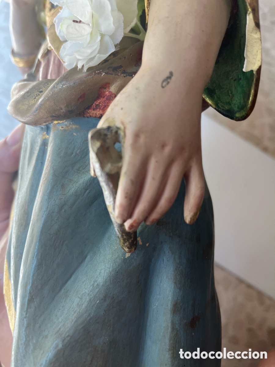 Antig&uuml;edades: Virgen de terracota - Foto 23